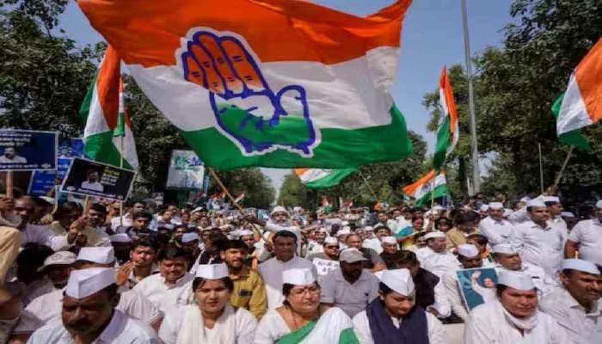 राहुल गांधी की संसद सदस्यता के विरोध में कांग्रेस का जय भारत सत्याग्रह